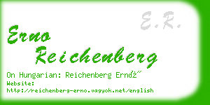erno reichenberg business card